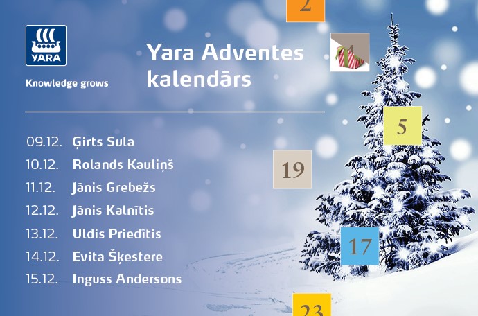 Adventes kalendāra 2. nedēļas laimētāji